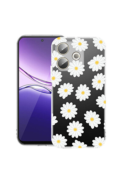 bestcase Carcasă transparentă din silicon pentru OPPO A5 Pro 5G, Happy Flowers Daisy, 2042415 T 513