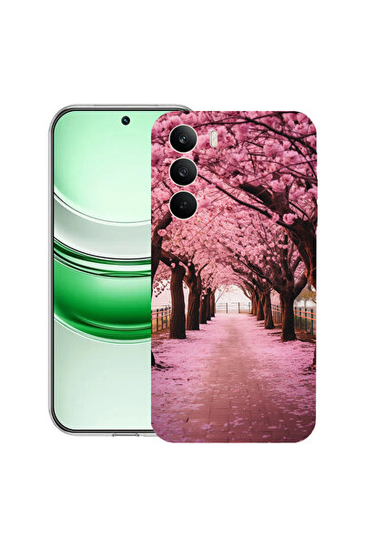 bestcase Carcasă transparentă din silicon pentru Realme C71, flori de cireș, ...