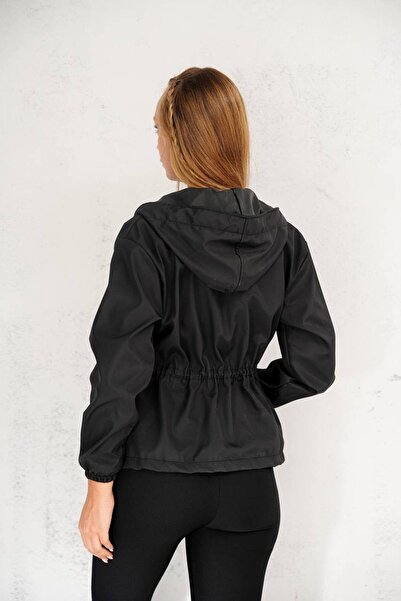 newmisal Young Girl's Zippered Waist Elastic Hoodie Seasonal