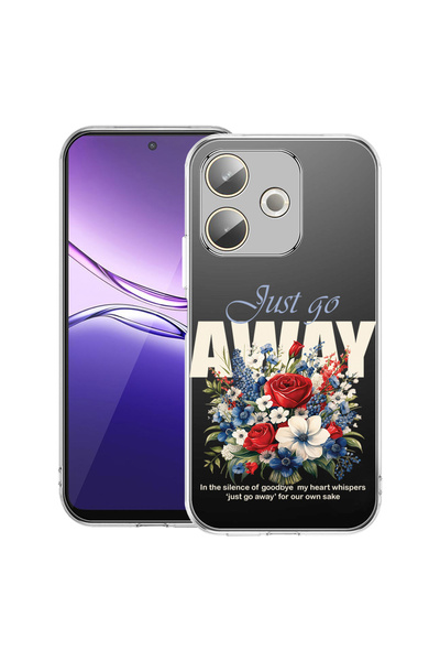 bestcase Carcasă transparentă din silicon pentru OPPO A5 Pro 5G, Just Go Away...