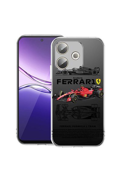 bestcase Clear Silicon Case For OPPO A5 Pro 5G, Ferrari Scuderia, 2042415 T 1861