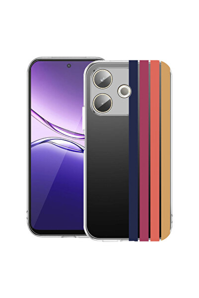 bestcase Carcasă transparentă din silicon pentru OPPO A5 Pro 5G, linii retro,...