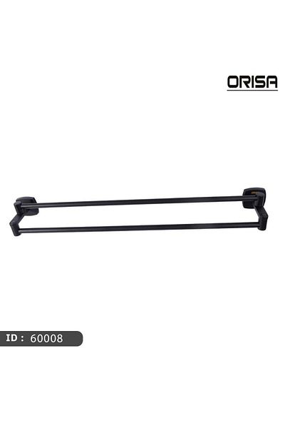 Orisa Double Towel Rack Black