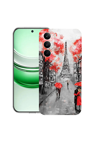 bestcase Carcasă transparentă din silicon pentru Realme C71, antișoc 1.5MM, Turnul Eiffel din Paris, 2041144 T 1378