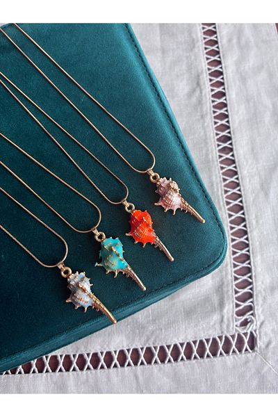 Miltonia Seashell Steel Necklace