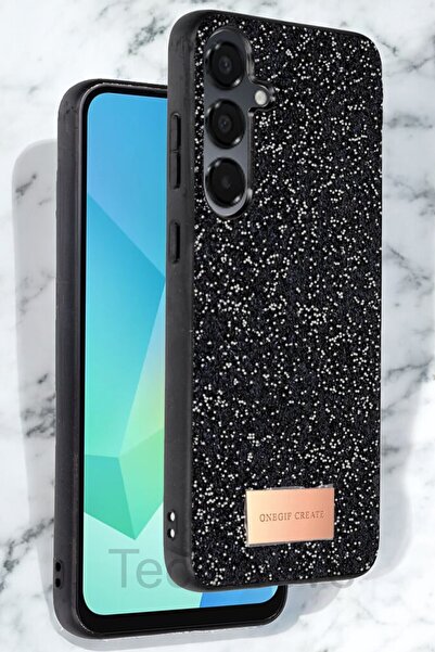 TechTrove Samsung Galaxy A05S Kılıf Parlak Mozaik Taşlı Simli Tasarımlı Diamo...