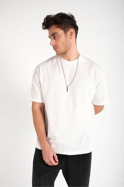 Gerekli Men T-Shirt Oversize 100% Cotton Casual Fit T-Shirt