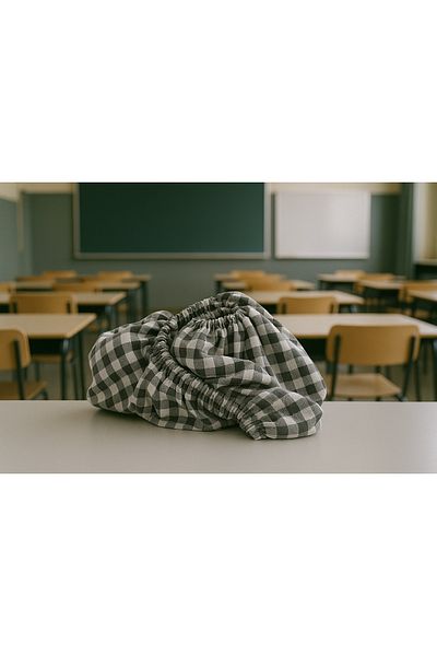Soft Kare Black Set of 15 Elastic School Desk Covers and Teacher Desk Covers – Durable, Washable