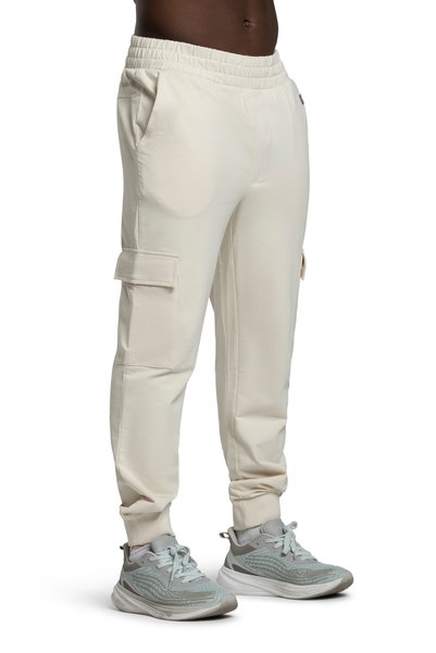 duneus Unisex French Terry Knitted Pants - Cream