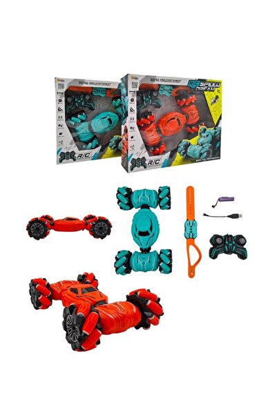 dekan toys Şarjlı Bilekten Kontrollü, El Sensörlü Çift Kumanda Akrobat Araba,...