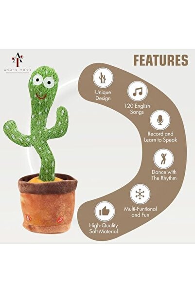Generic Plush Interactive Toy Figures - Dancing Cactus