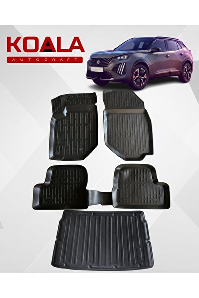 KoalaOtoTekstil Peugeot 2008 (2019-sonrası) Ile Uyumlu-Araca Özel Paspas ve B...