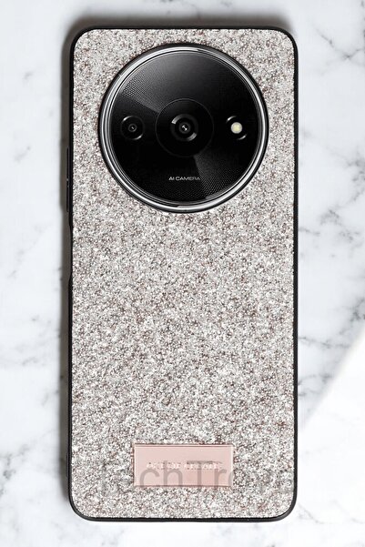 TechTrove Xiaomi Redmi A3 4G Kılıf Parlak Mozaik Taşlı Simli Tasarımlı Diamon...
