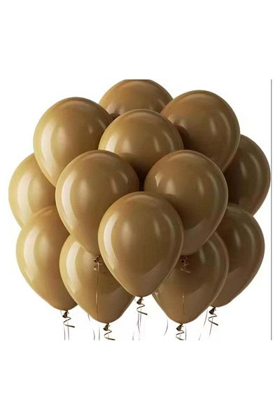 Generic 12-Inch Latex Balloon – Brown Color – Pack of 100 – High-Quality Latex