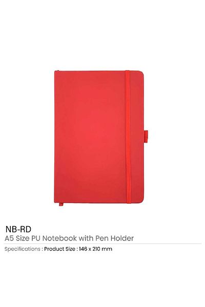 Wizart PU NOTEBOOK WITH STRAP
