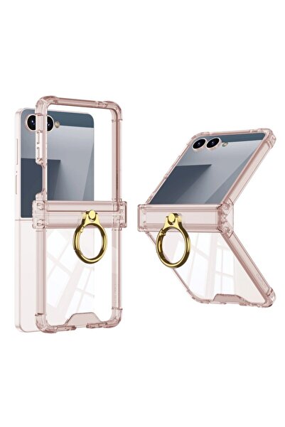 REDz Accessories Husă Luxe Grip cu inel pentru Samsung Galaxy Z Flip 7, silic...