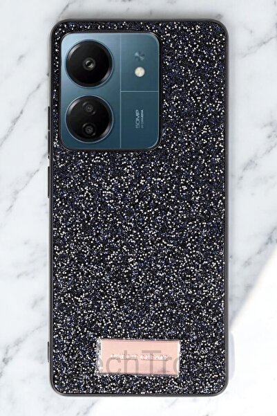 TechTrove Xiaomi Redmi 13C Kılıf Parlak Mozaik Taşlı Simli Tasarımlı Diamond ...
