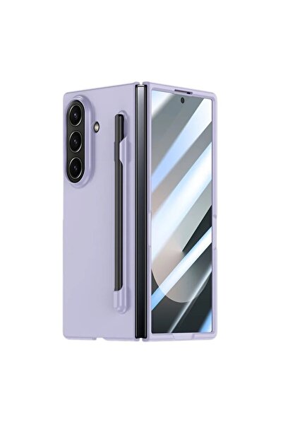 REDz Accessories Carcasă Smart Pen pentru Samsung Galaxy Z Fold 7, stilou digital inclus, violet