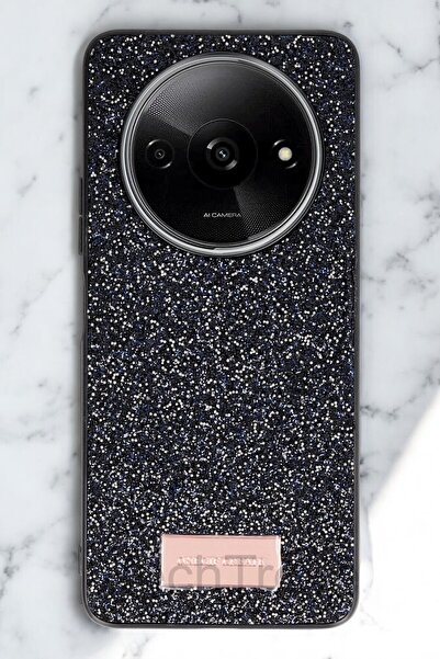 TechTrove Xiaomi Redmi A3 4G Kılıf Parlak Mozaik Taşlı Simli Tasarımlı Diamon...