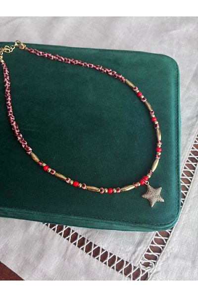 Miltonia Star Summer Bead Necklace