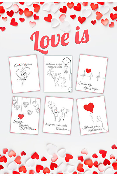 Kentsoylu 12 Pack I Love You Motto Card Love Is Themed Love Cards