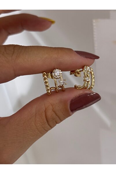 Butik Xuping 14 Ik Exclusive Gold Multi-View Earrings