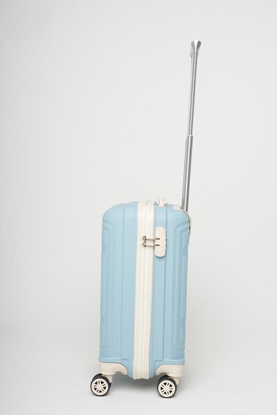 Travel POLO Küçük Boy Kırılmaz Valiz Bebe Mavi Krem 1017