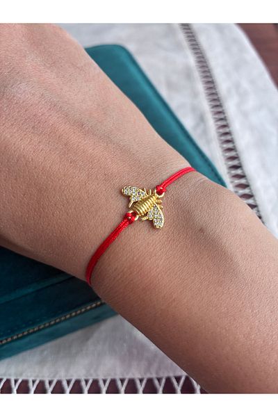 Miltonia Name red rope bracelet