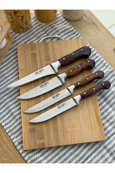 Cavit İnox Bıçak Seti 4 Parça Mutfağınızın Vazgeçilmezi