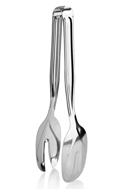 Kitchen Damys Set of 3 Steel Stainless Serving Tongs Pasta Tongs, Pastry Tongs, Salad Tongs