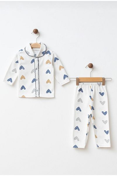Baby Wings Heart Printed Pajama Set
