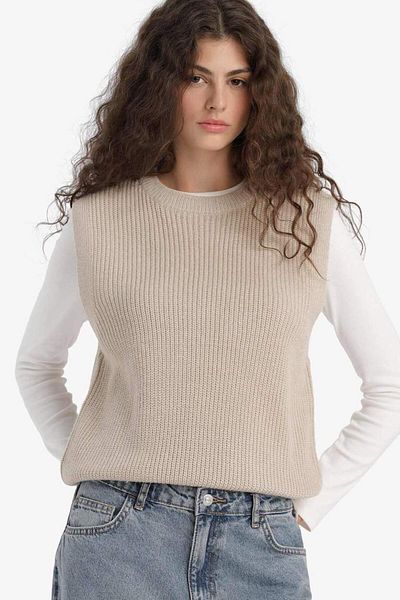 DeFacto New Season Oversize Wide Fit Crew Neck Sweater