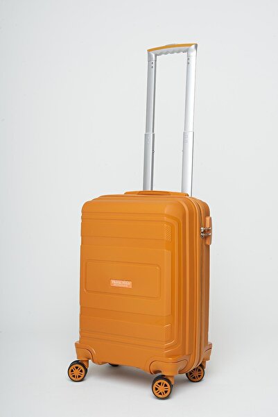 travelpolo Küçük Boy Kırılmaz Valiz Turuncu 1017