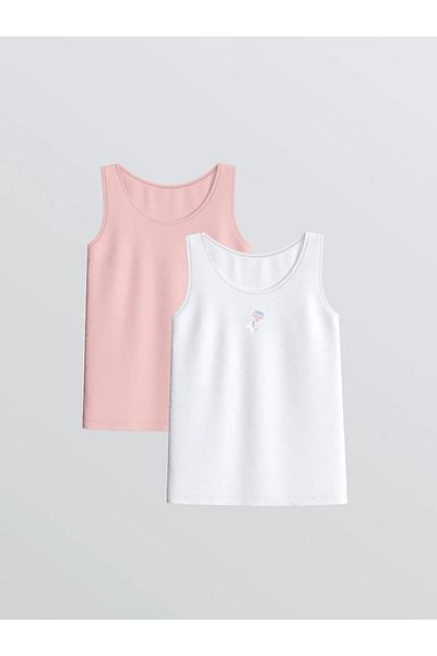 LC Waikiki Crew Neck Girls' Singlet 2-Piece (W5)
