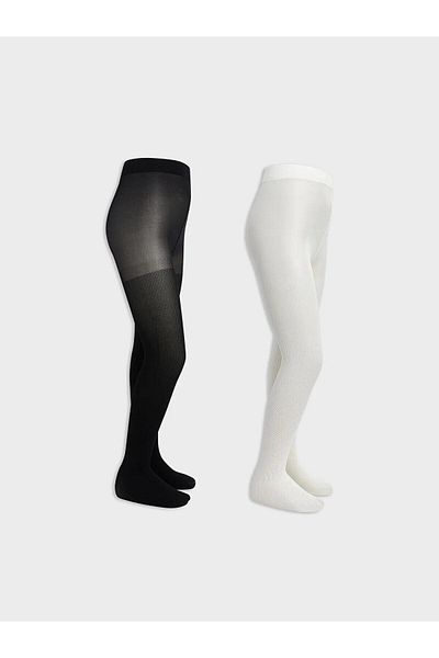 LC Waikiki Lcw Kids Basic Thin Girls Pantyhose 2-Piece (W5)