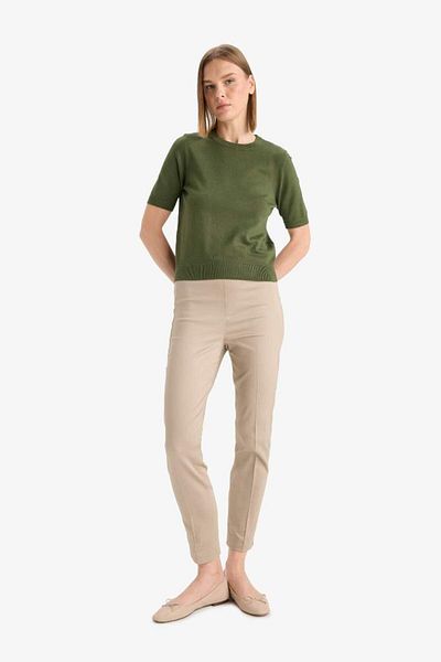 DeFacto New Season Regular Fit Crew Neck Short Sleeve Sweater
