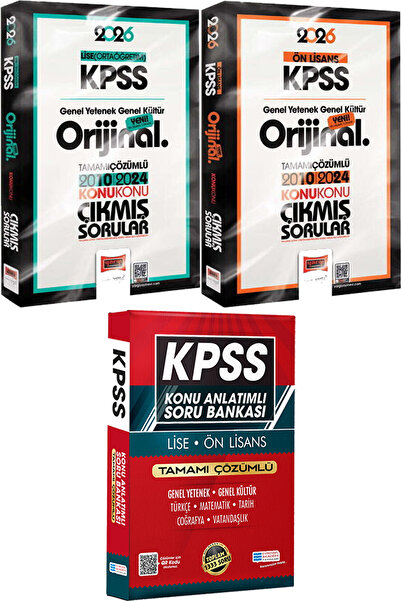Yargı Yayınları 2026 KPSS Lise Ön Lisans Orijinal Çıkmış Sorular 2010-2024 - ...