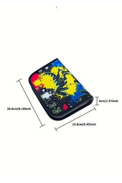 OEM Children's school pencil case, Dinosaurs print