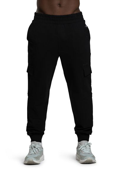 duneus Unisex French Terry Knitted Pants - Black