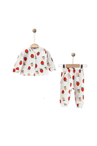 Nayinom Baby Girl Buttoned Pajama Set