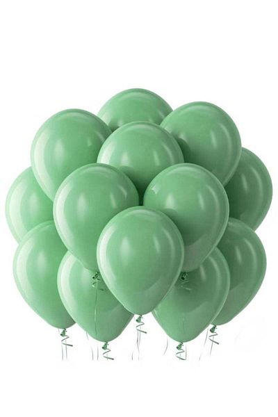 Generic 12-Inch Latex Balloon – Sage green Color – Pack of 100 – High-Quality Latex