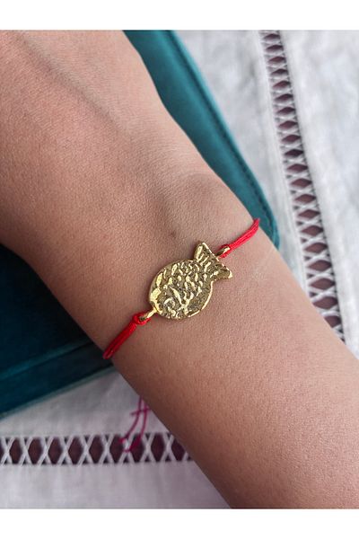 Miltonia Fish Red Rope Bracelet