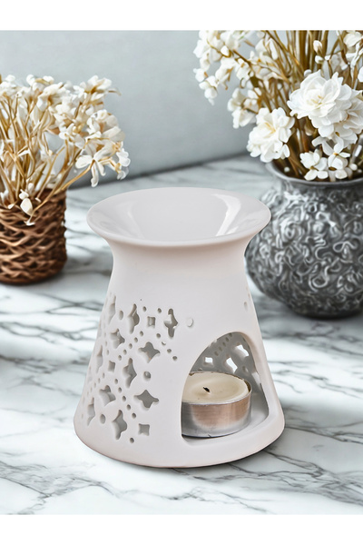 MUKKO HOME Dekoratif Porselen Buhurdanlık – Mumluk ve Aromaterapi Deneyimi