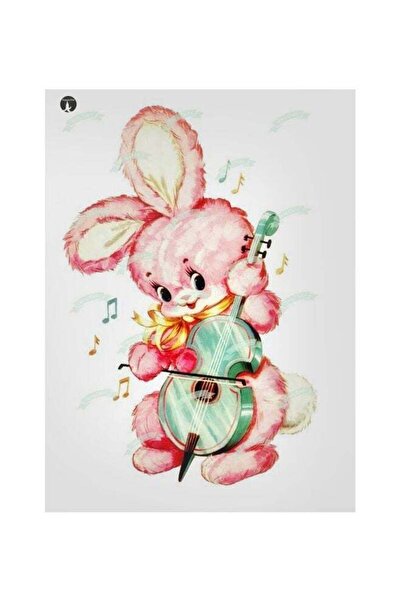 Generic Cartoon Themed Metallic Plate White/Pink/Green