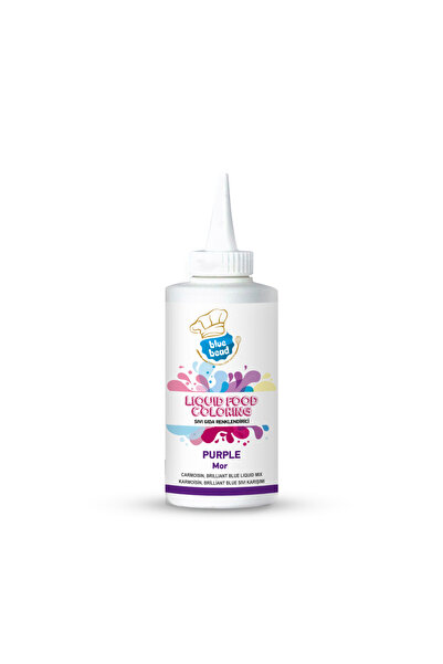Blue Bead Mor Sıvı Gıda Boyası 150 ml