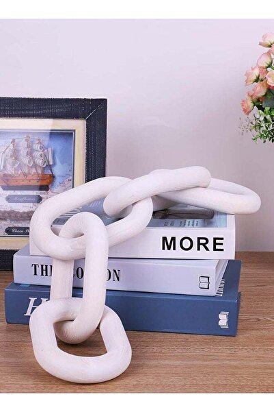 Generic Wood Chain Link Decor 22 Hand Carved 5 Link Rustic Wooden Knot Large ...