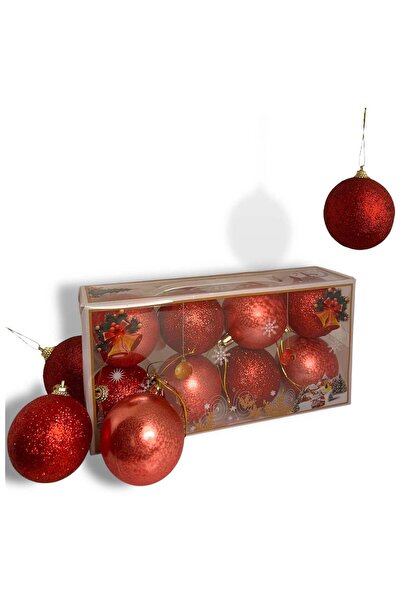 Generic 8 Pcs EID Decoration Balls Set for EID Wedding Party Home Decoration Red