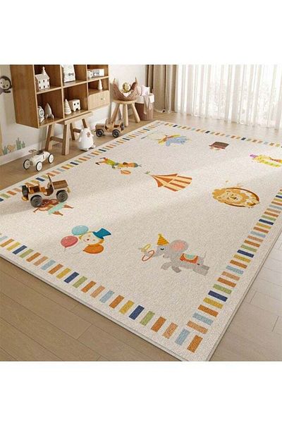 Generic NKX Foldable, Machine Washable Floor Mat for Living Room, Bedroom, Bedside, Sofa, and Coffee Table