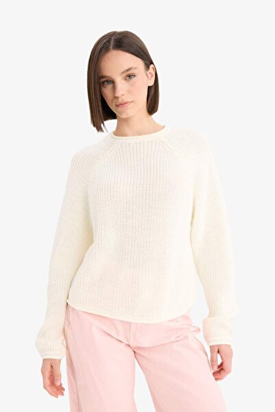 DeFacto Yeni Sezon Coool Regular Fit Bisiklet Yaka Triko Kazak