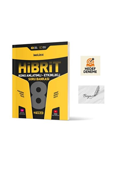 Karma Kitaplar Hız 8.Sınıf Hibrit İngilizce Konu Anlatımlı Soru Bankası Hedef...